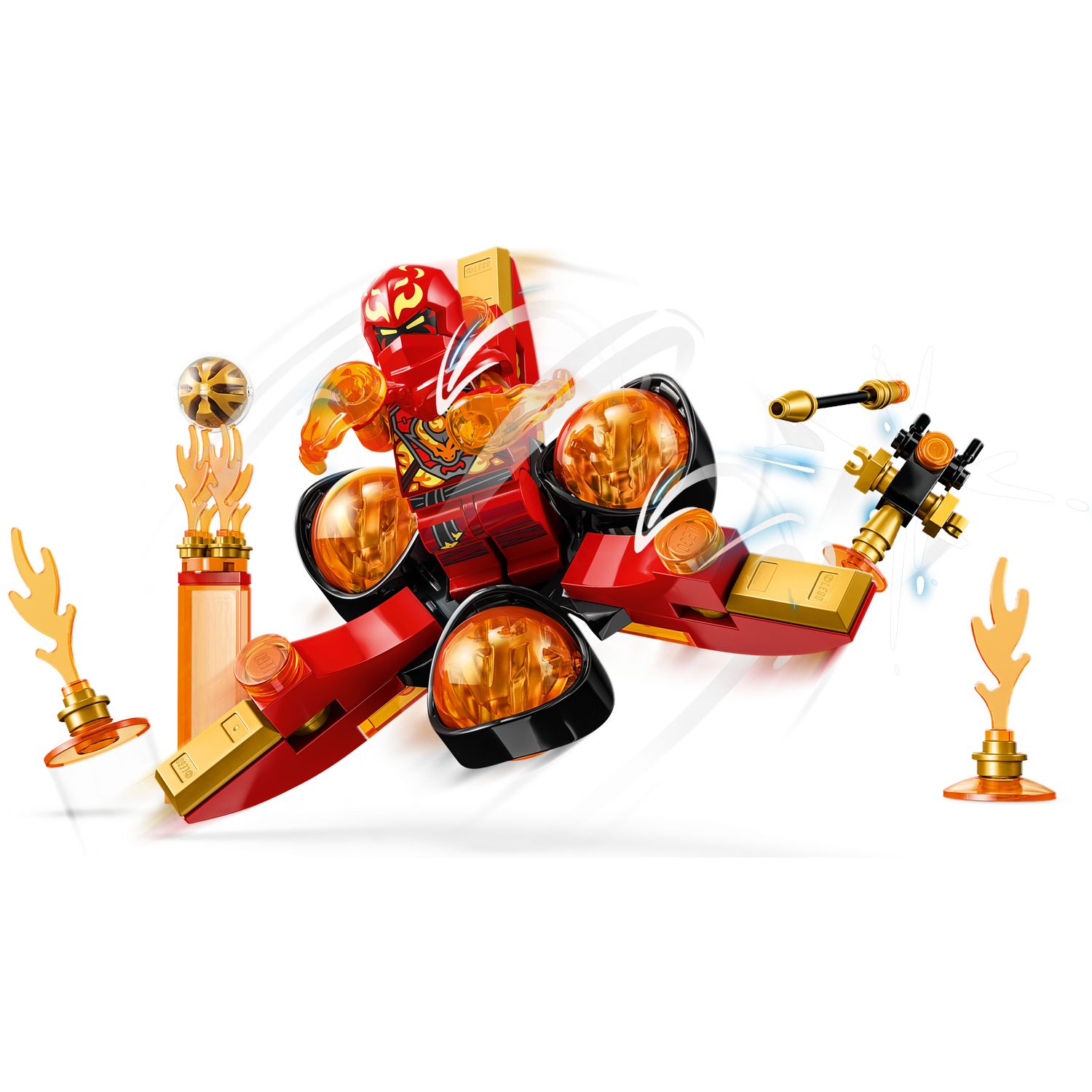 Конструктор LEGO Ninjago Kais Dragon Power Spinjitzu Flip 71777 - фото 3