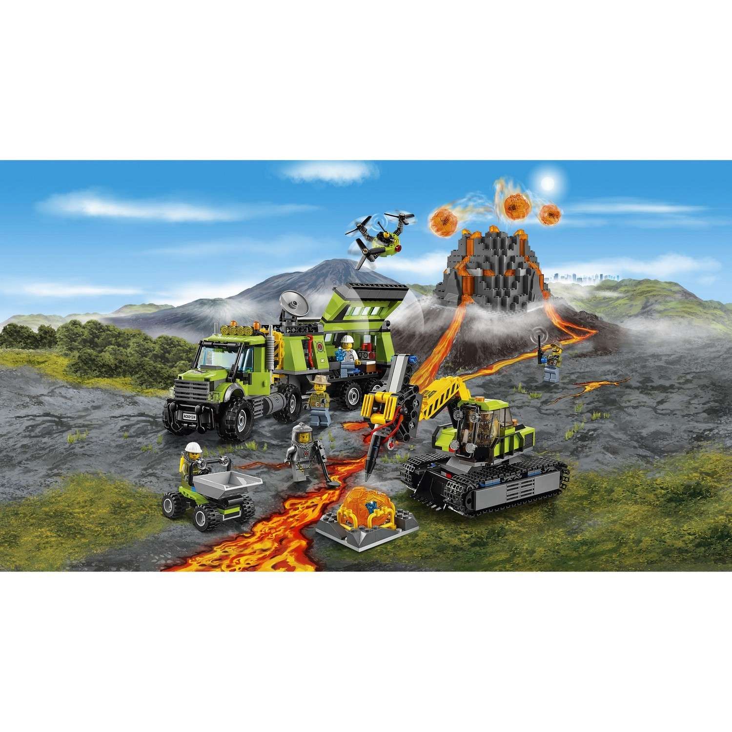 Конструктор LEGO City Volcano Explorers Грузовик Исследователей Вулканов (60121) - фото 4