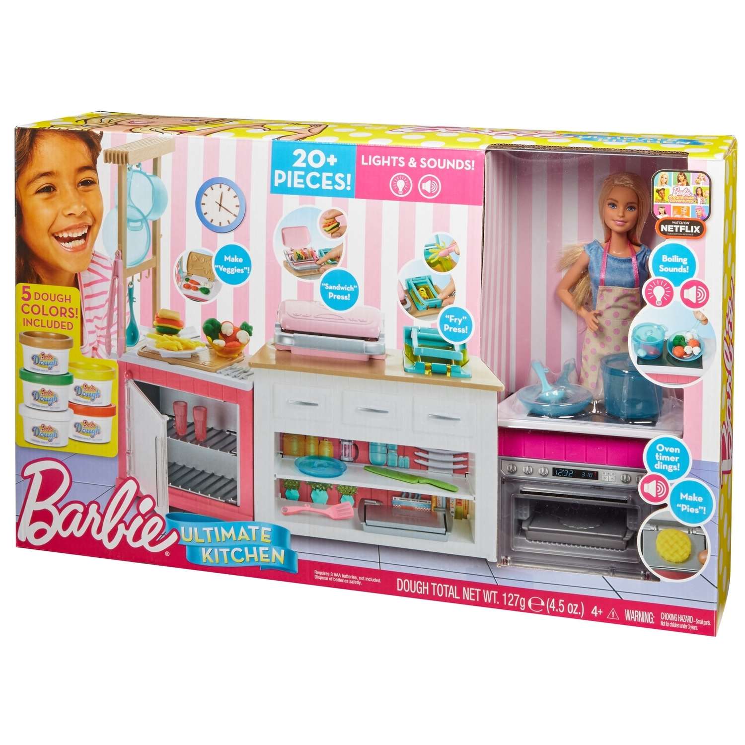 Набор игровой Barbie Супер кухня с куклой FRH73 FRH73 - фото 3