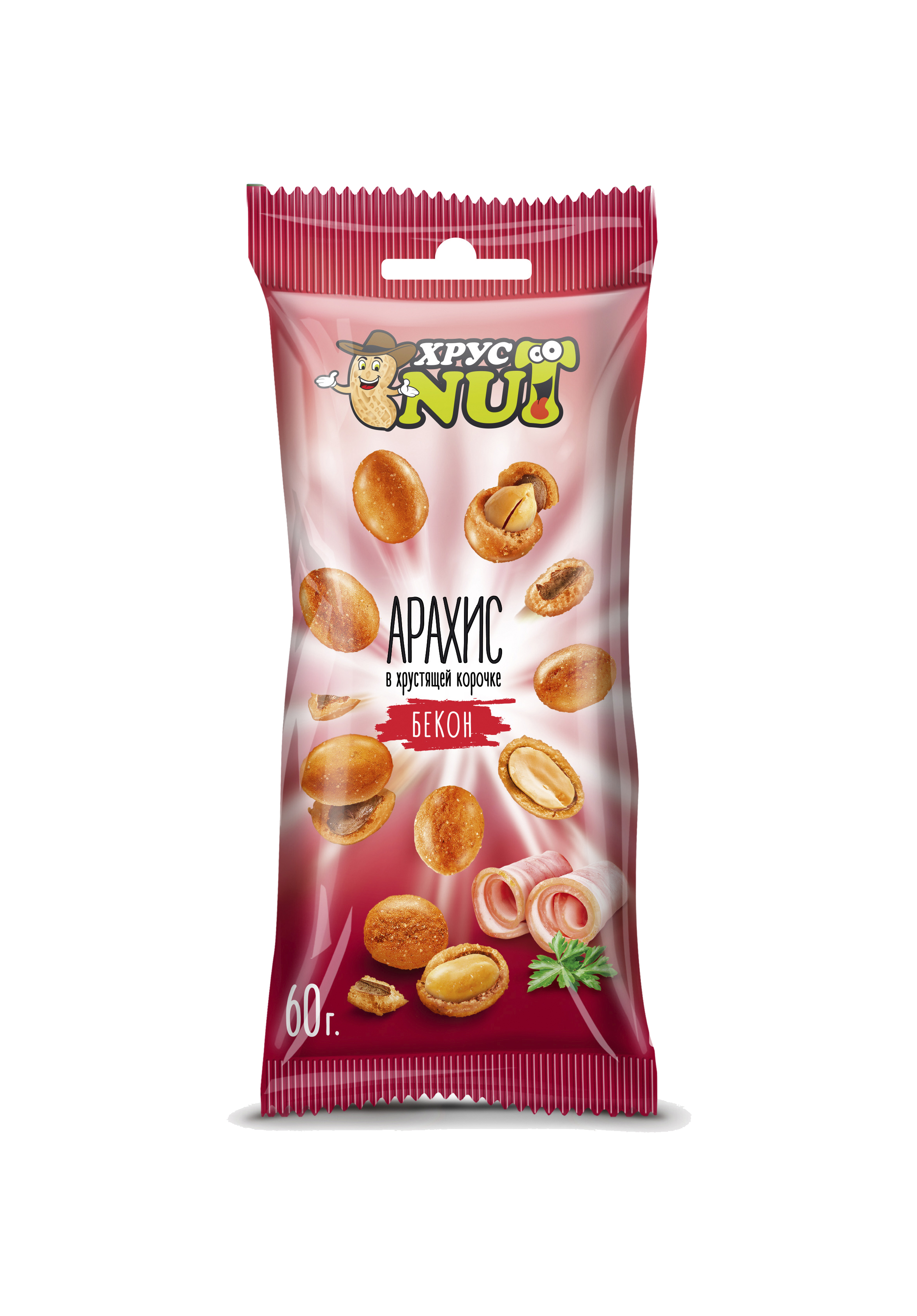 Арахис ХрустNUT в хрустящей корочке бекон 60г - фото 1