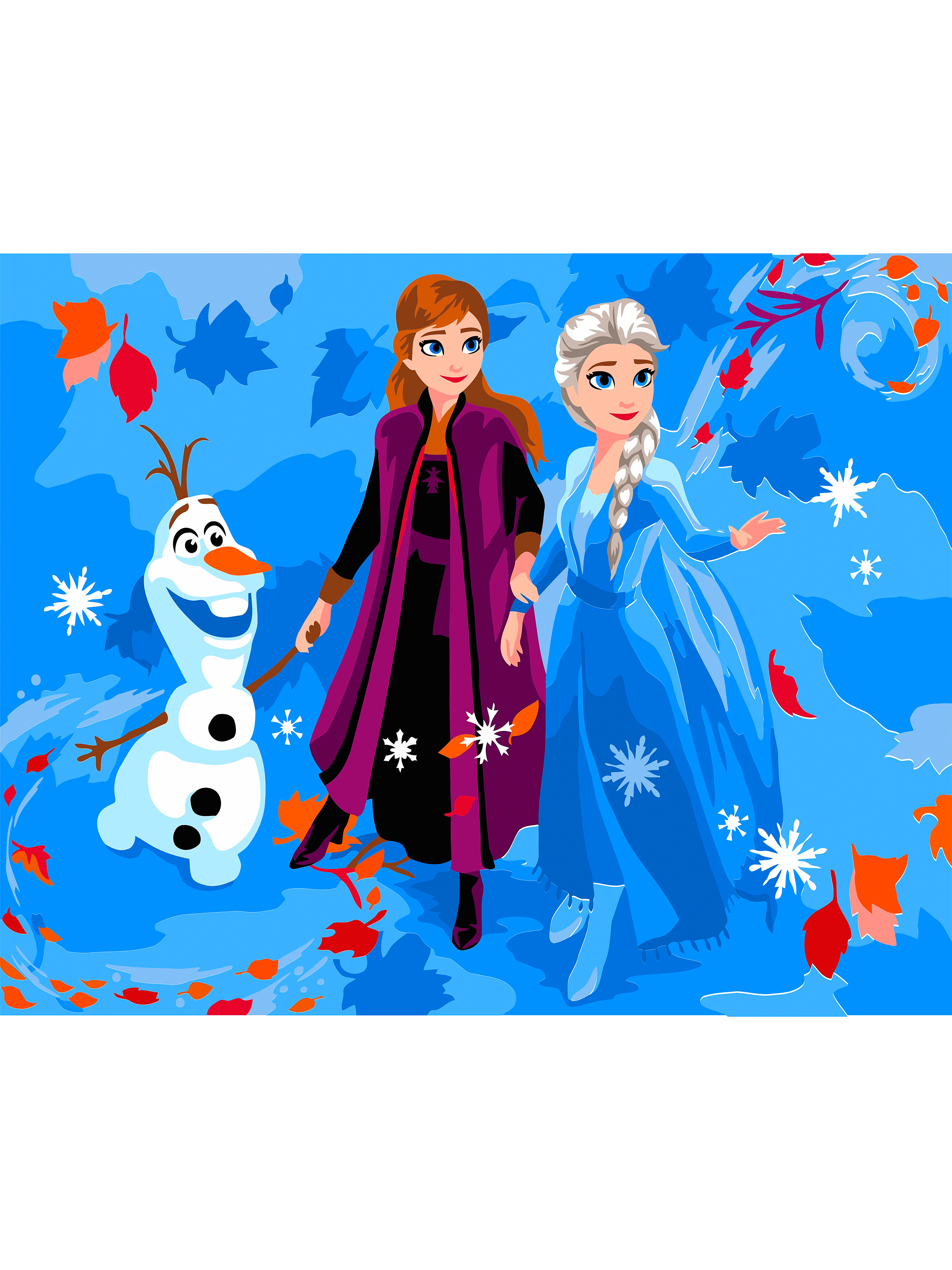 Картина по номерам ARTOP Набор для творчества холст на подрамнике 40х50 см Frozen - фото 3