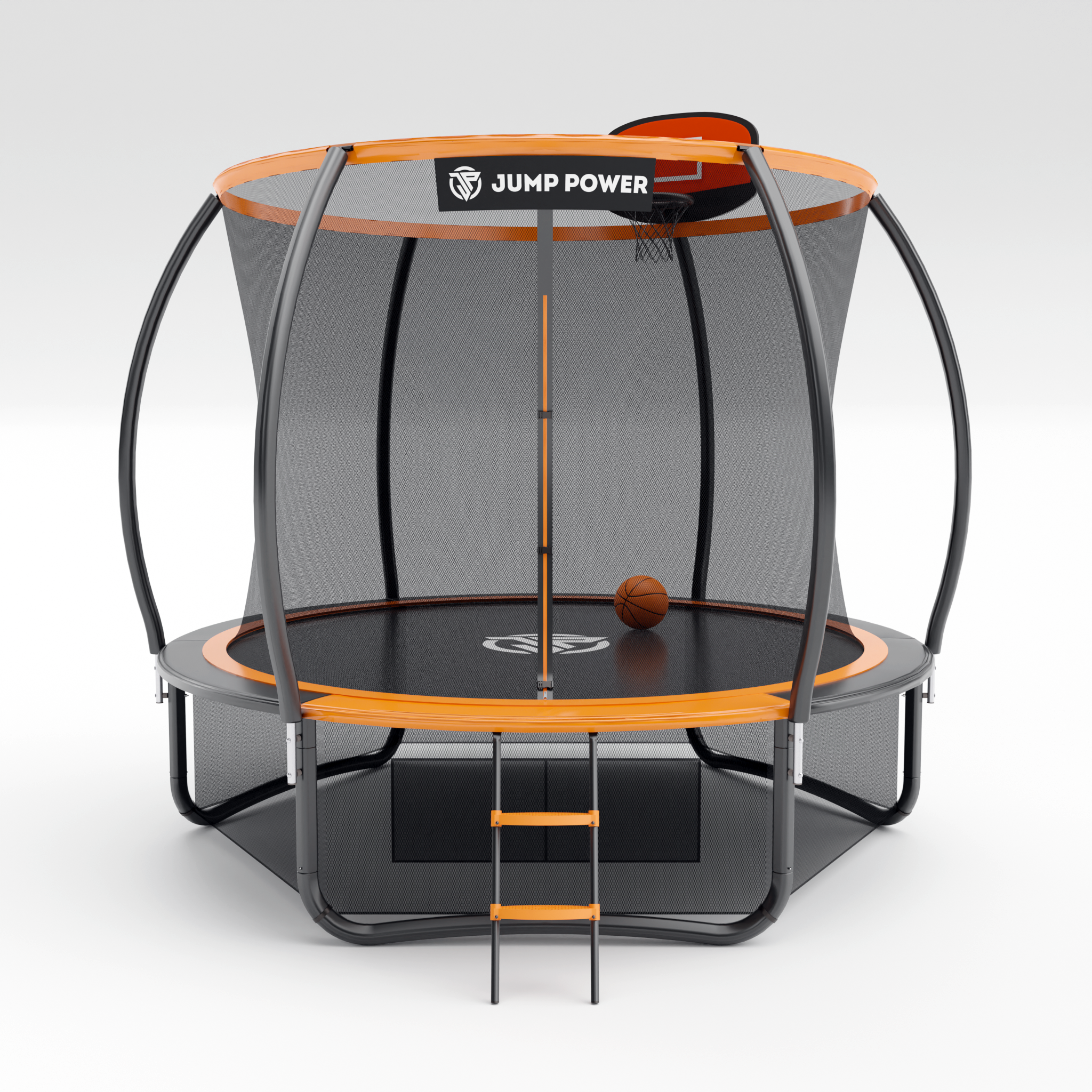 Батут Jump Power 10ft Pro Inside Basket Orange - фото 2