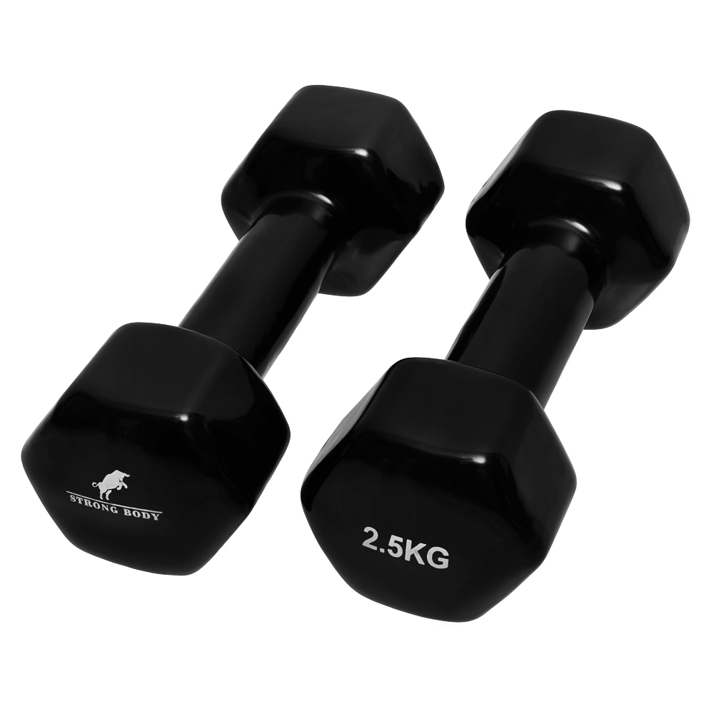 Гантели виниловые STRONG BODY 2.5 кг 2 шт - фото 3