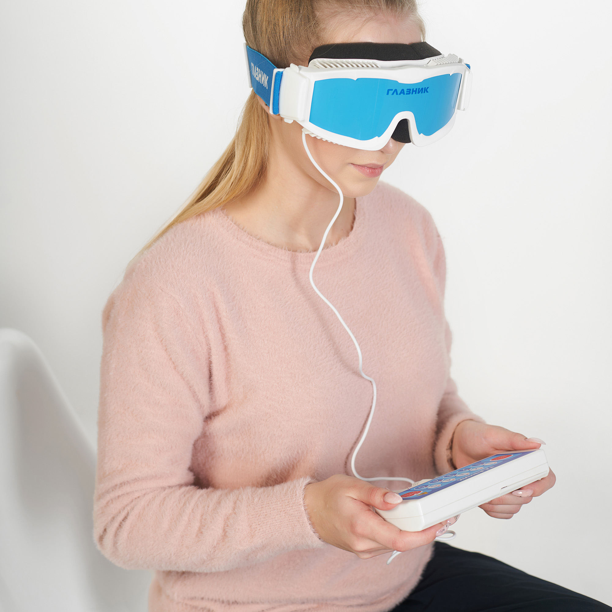 Физиотерапевтический аппарат Selfdocs Глазник для зрения очки тренажеры для снятия усталости глаз - фото 17