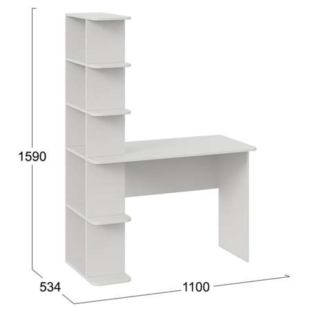 Стол письменный тип 4 Мебель ТриЯ Белый Ясень