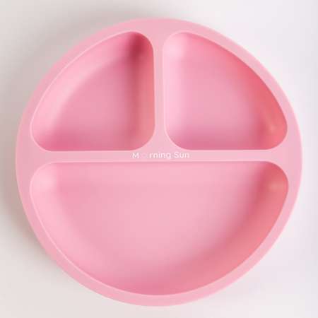 Набор детской посуды Morning Sun Силиконовый 4 предмета розовый