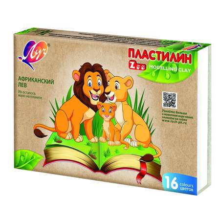 Пластилин Луч Zoo 16цветов*15г 29С 1723-08