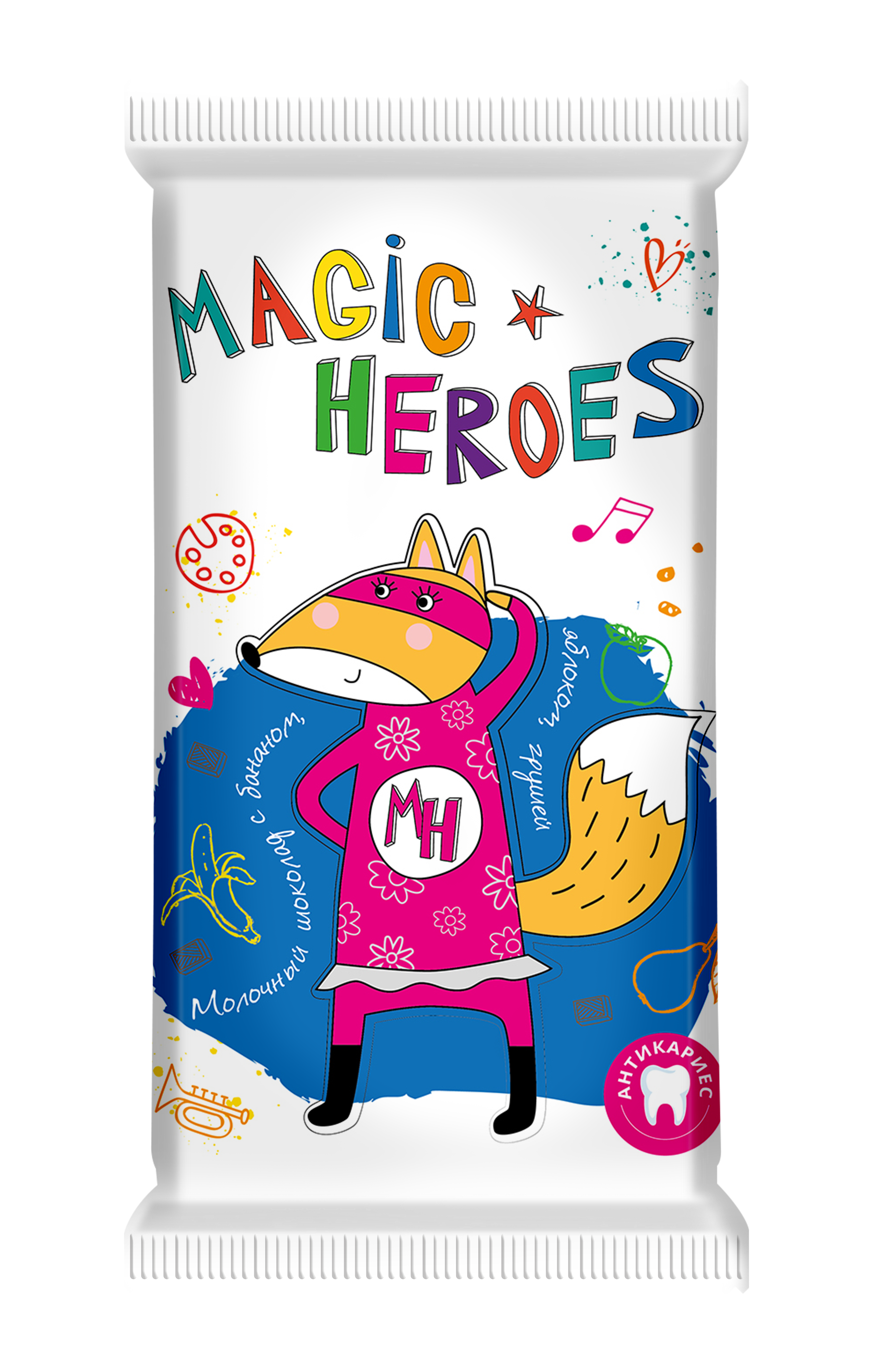 Шоколад молочный Волшебница Magic Heroes с фруктами 30 г - фото 1