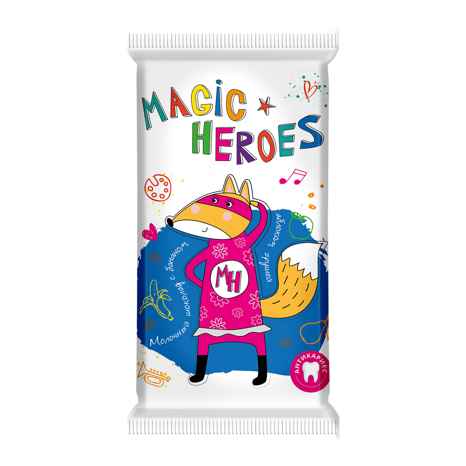 Шоколад молочный Волшебница Magic Heroes с фруктами 30 г - фото 1