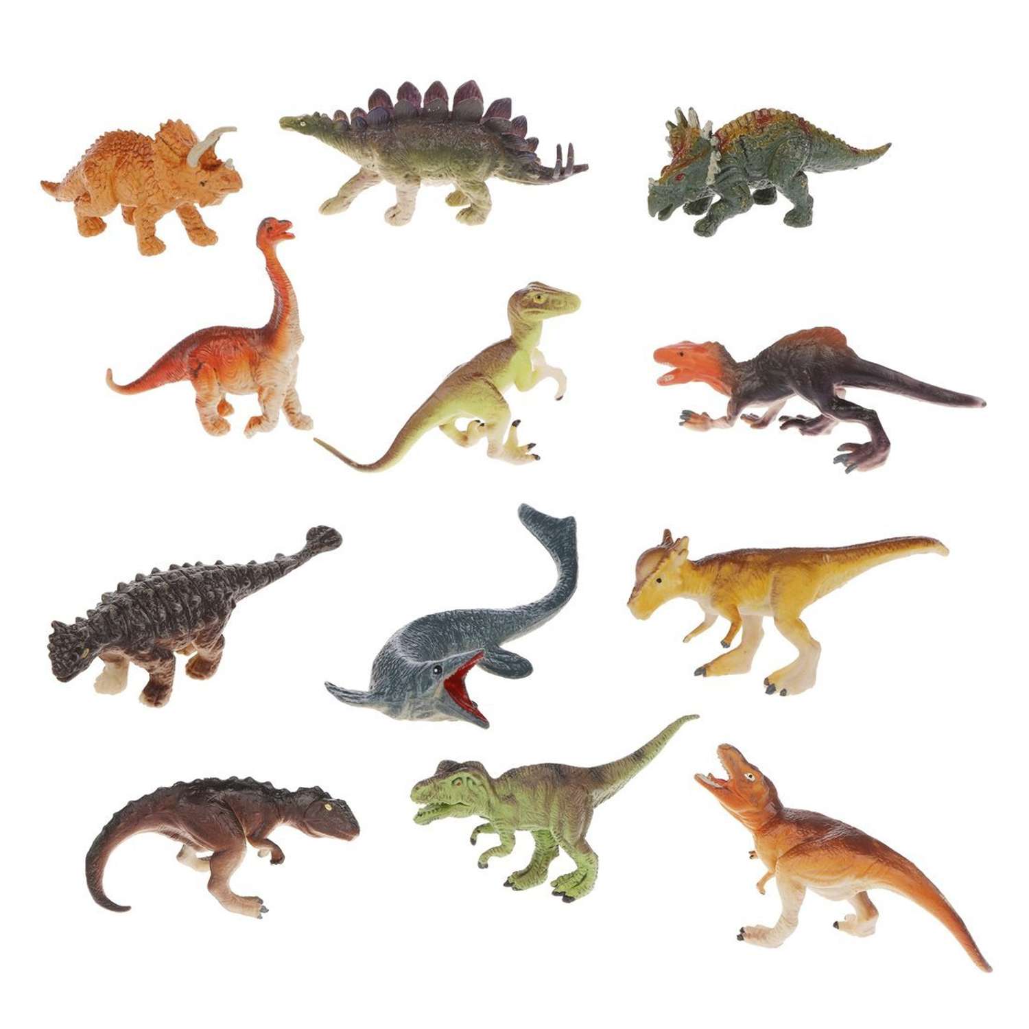 Набор Динозавров Наша Игрушка детские фигурки 12 шт развивающие - фото 1