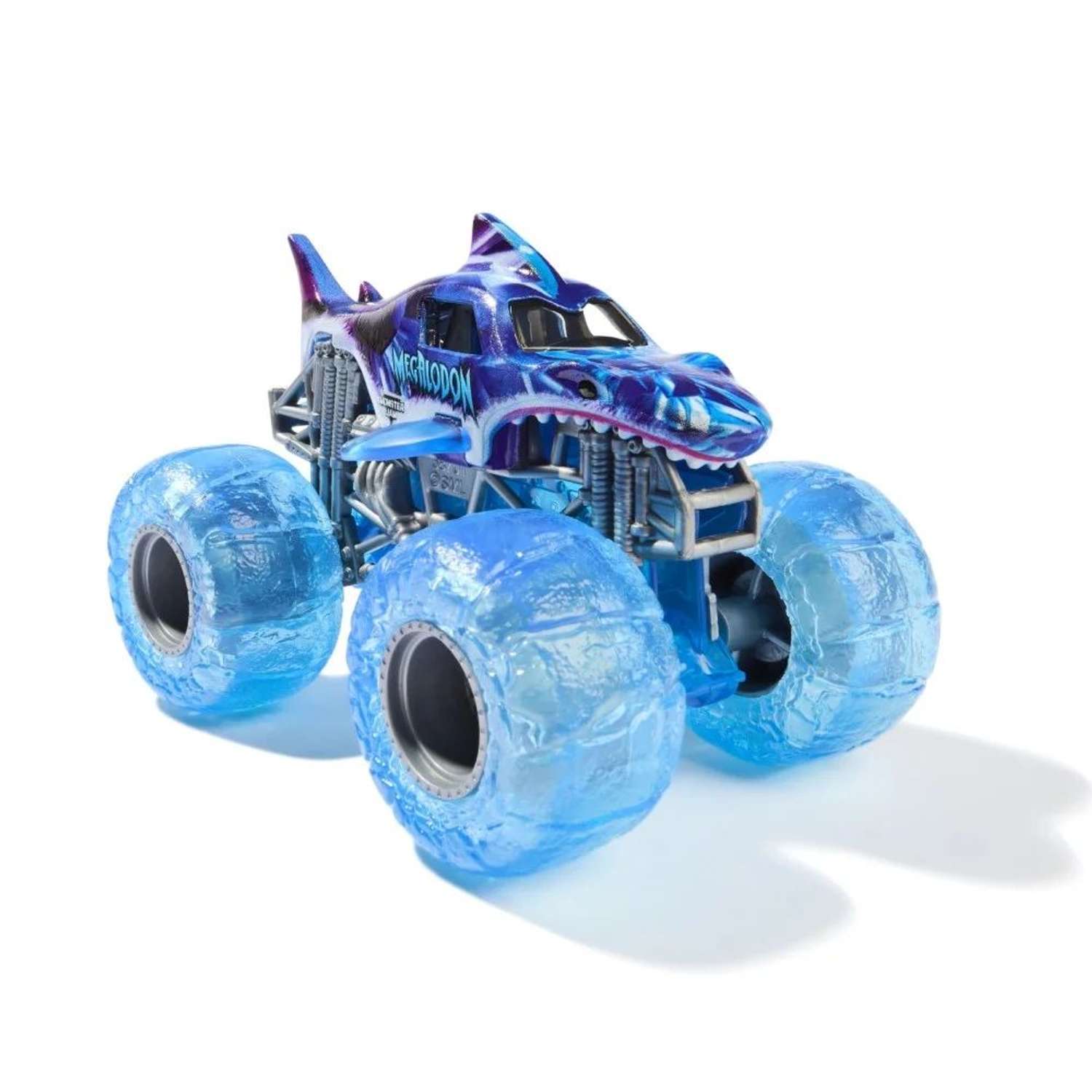 Монстр-трак Monster Jam 1:64 Megalodon 1:64 голубой 6044941 - фото 2