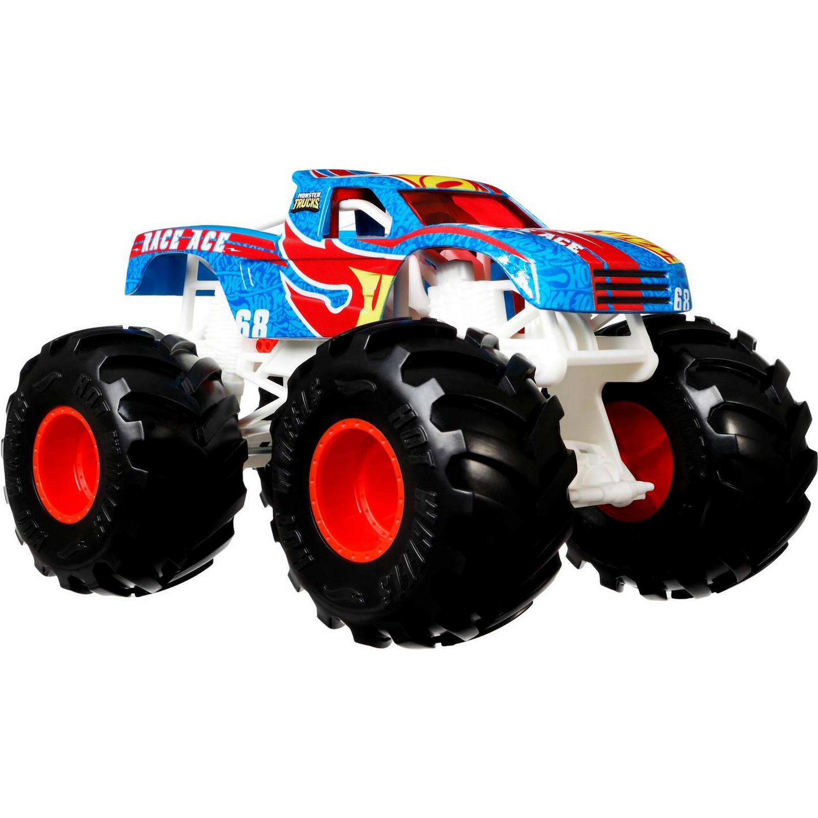 Машинка Hot Wheels Monster Trucks большой Рэйс Эйс GTJ37 FYJ83 - фото 3