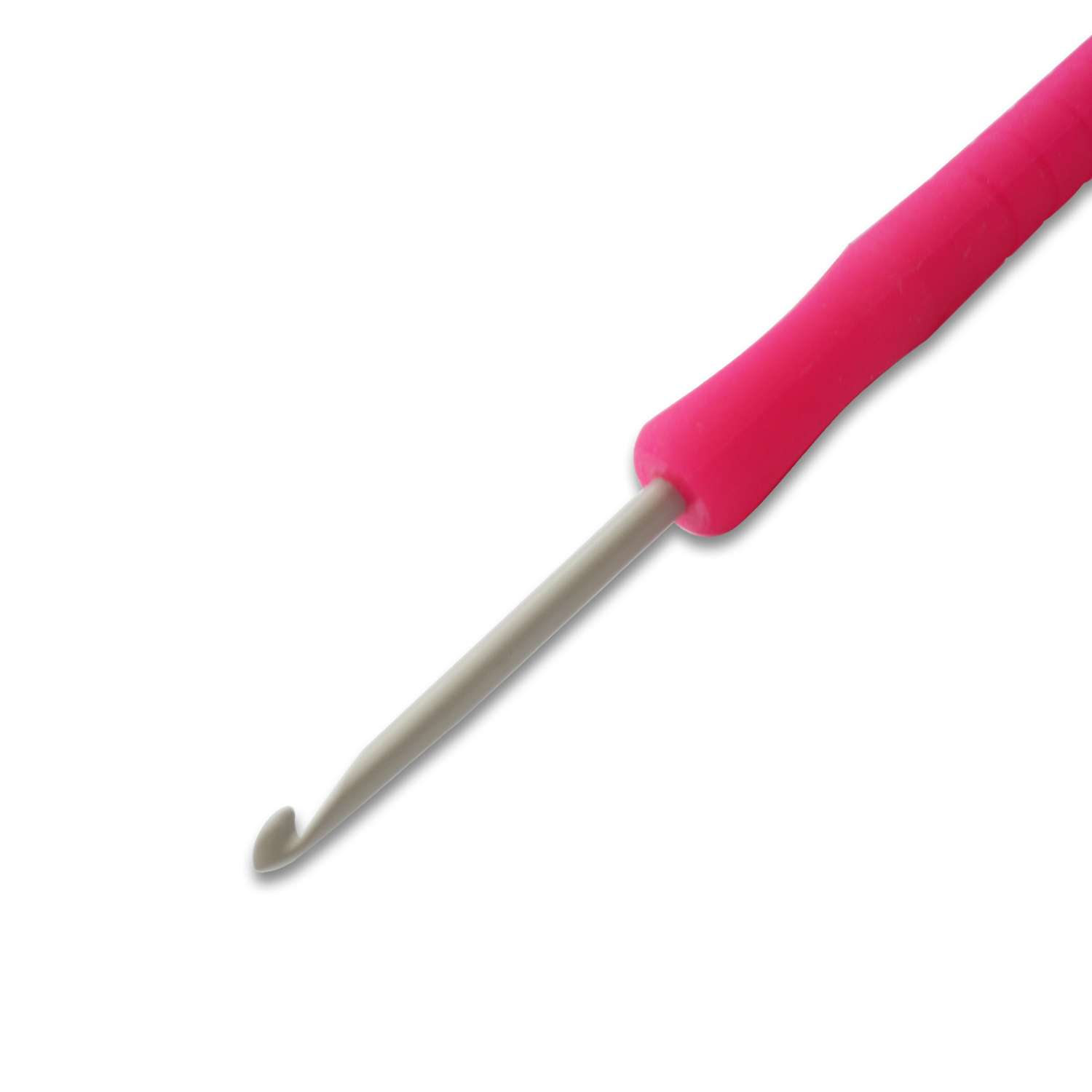 Крючок для вязания Pony алюминиевый с мягкой ручкой 3.5 мм 14 см 56804 - фото 3