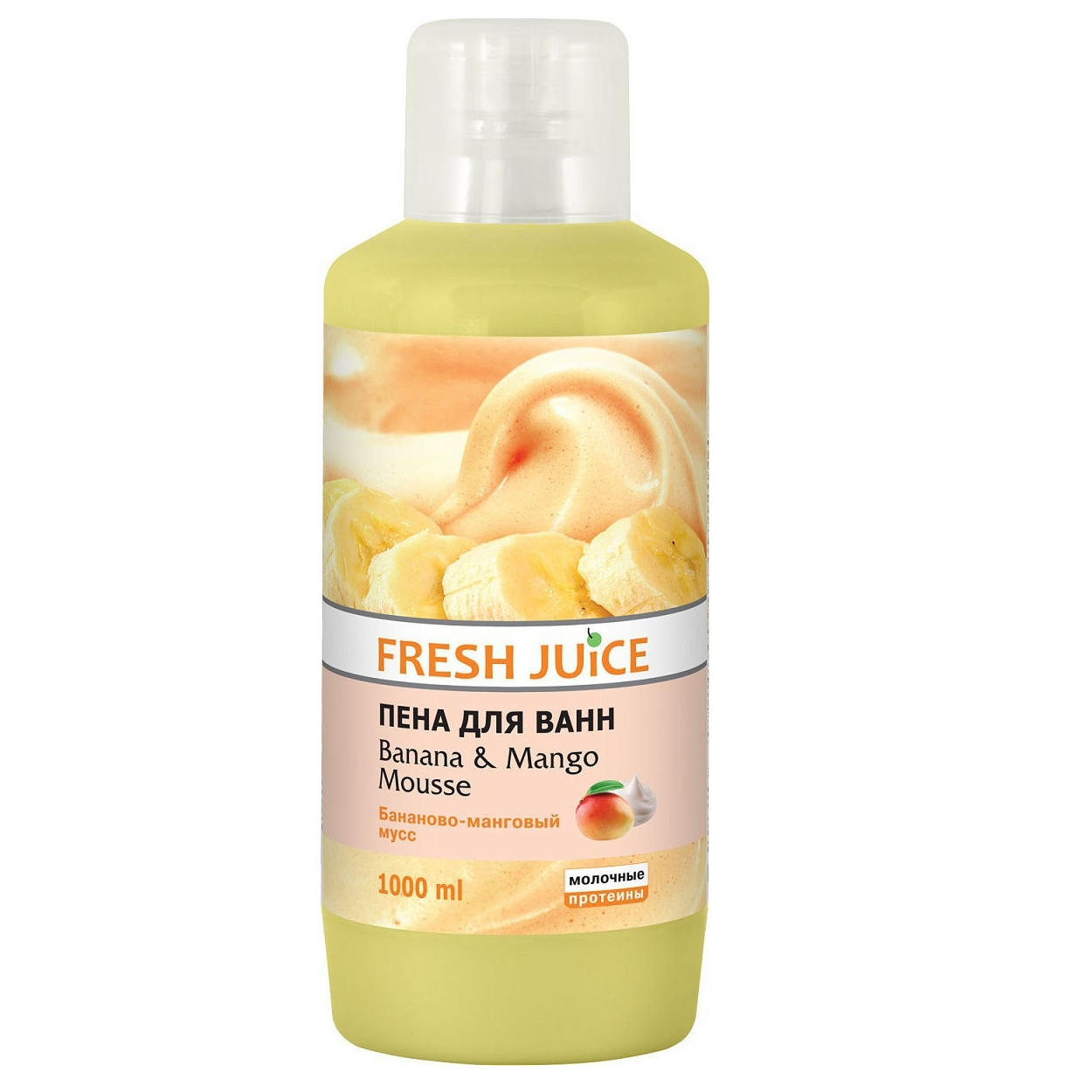 Пена для ванн Fresh Juice МП  Бананово-Манговый мусс 1000 мл - фото 1