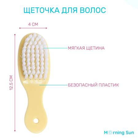 Набор для ухода за малышом Morning Sun гигиенический 8 предметов желтый