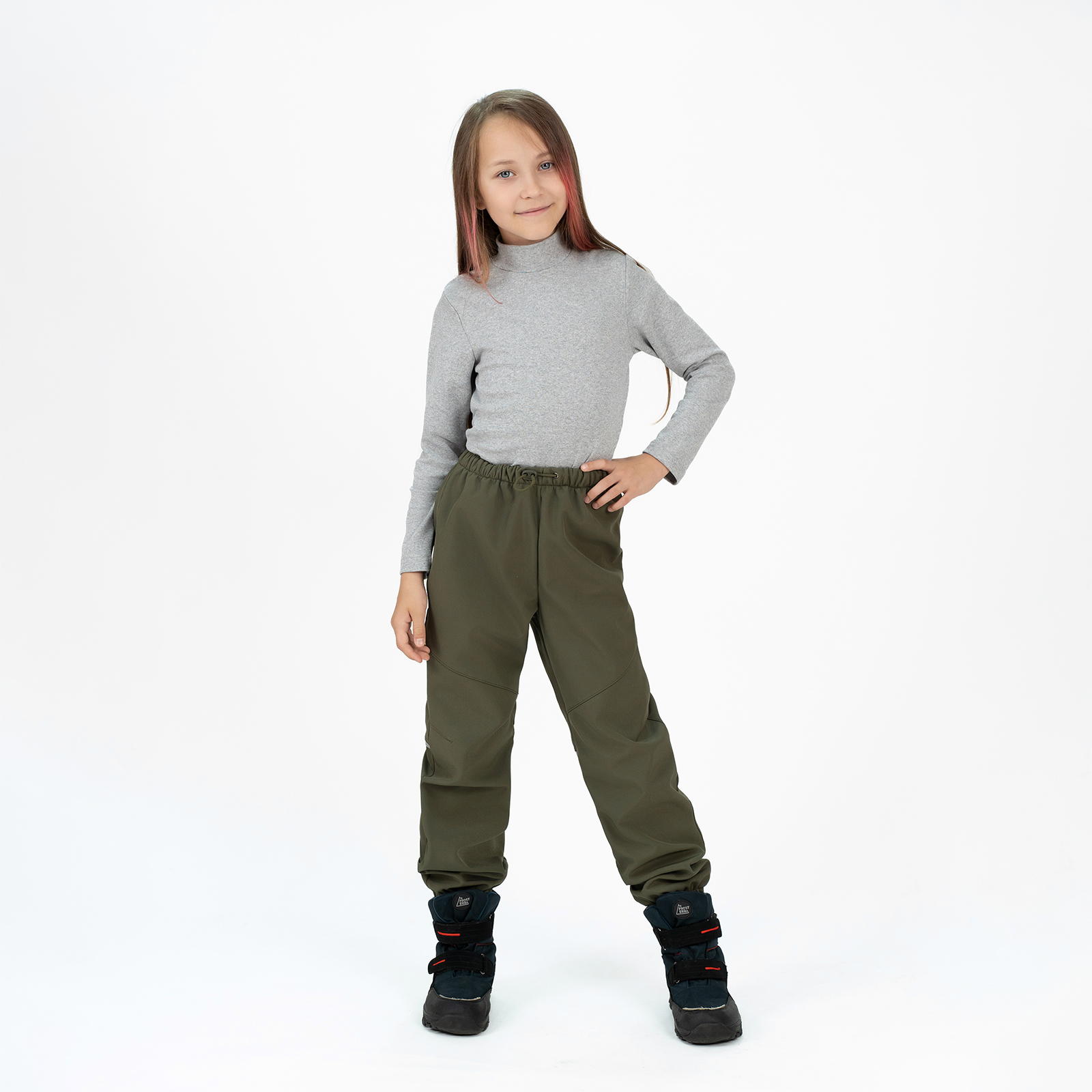 Брюки Arctic kids 10-034 хаки - фото 13