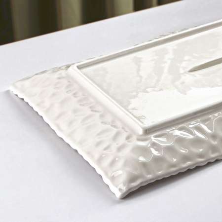 Блюдо сервировочное Sima-Land керамическое «Воздушность» 35 5×19 5 см цвет белый