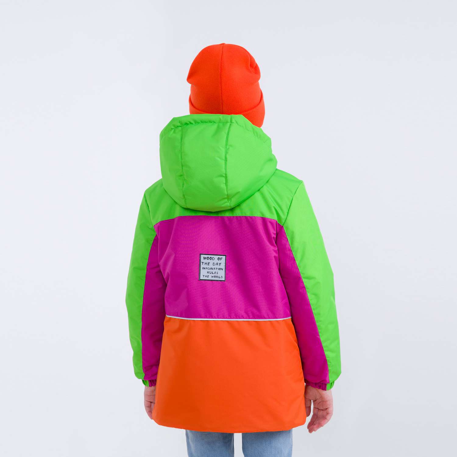 Куртка Shoom Куртка 22-024 Зеленый/темно-розовый - фото 2