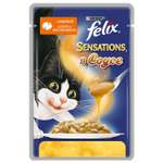 Корм влажный для кошек Felix Sensations 85г в соусе c индейкой со вкусом бекона пауч
