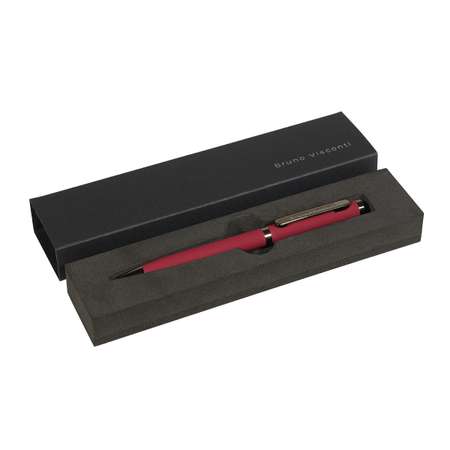 Ручка шариковая Bruno Visconti Автоматическая FIRENZE цвет корпуса красный 1 мм синяя в черном футляре