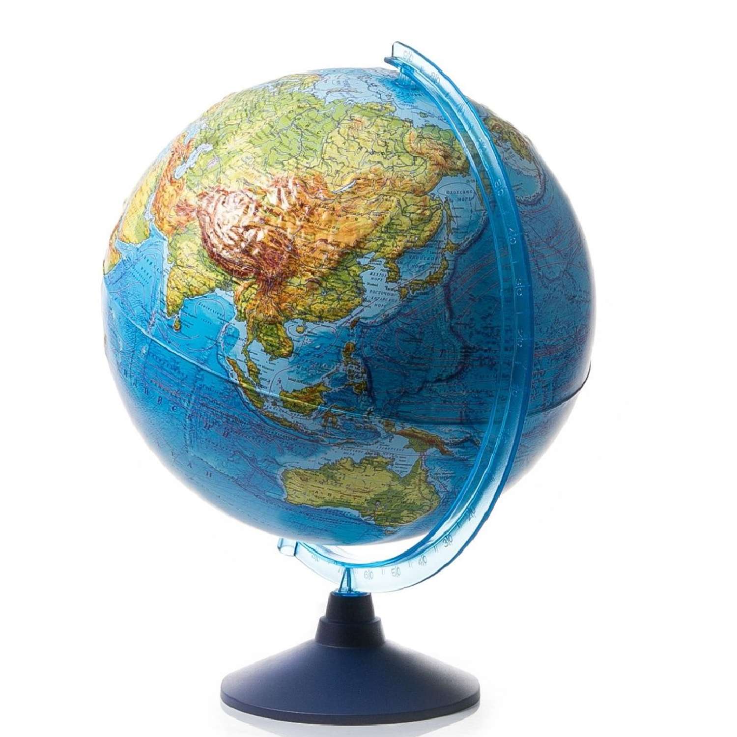 Глобус Globen Земли физико-политический рельефный диаметр 32см с подсветкой - фото 2