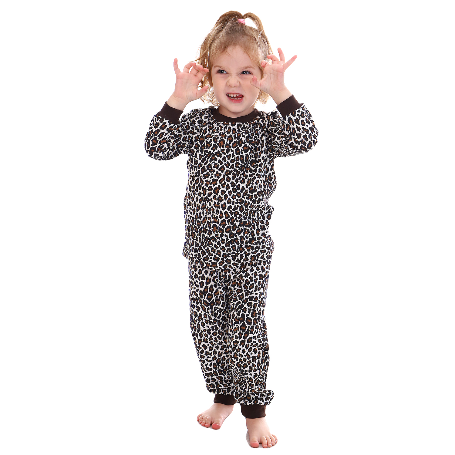 Пижама Детская Одежда 0411КД1/темно-коричневый - фото 1