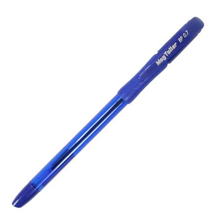 Ручки шариковые MAGTALLER Splash синие с резиновым грипом 50 штук