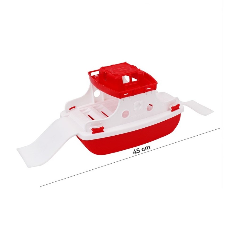 Игрушка для купания Технок Паром пластмассовый красный - фото 2