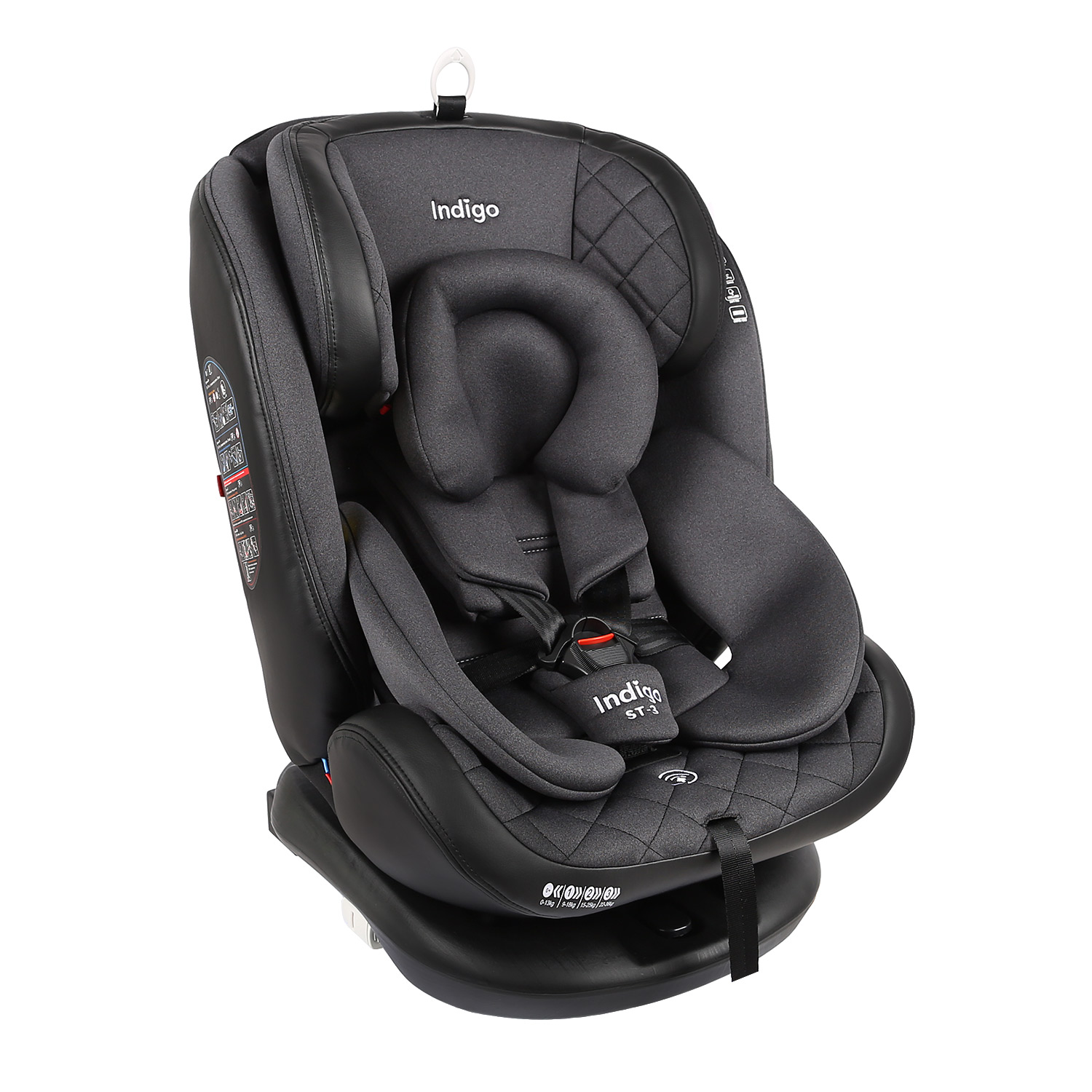 Автокресло Indigo Aero isofix Черный - фото 1