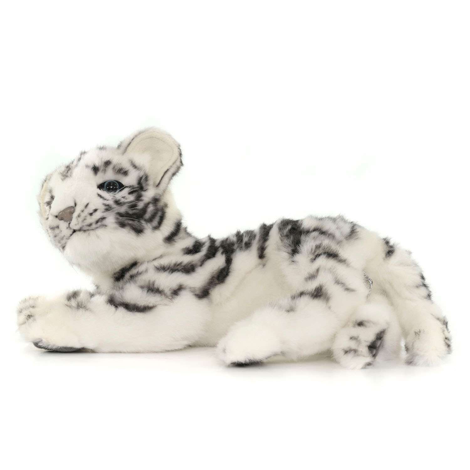 Реалистичная мягкая игрушка HANSA Тигр детёныш белый 26 см - фото 3