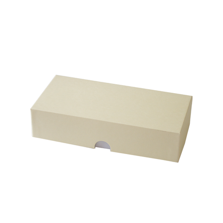 Коробка подарочная Cartonnage Радуга бежевый-белый прямоугольная