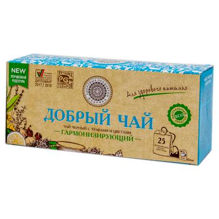 Чай Фабрика Здоровых Продуктов Добрый с травами 1.5г*25пакетиков