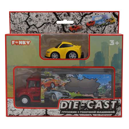 Набор Funky Toys 1:60 грузовик с машинкой FT61053