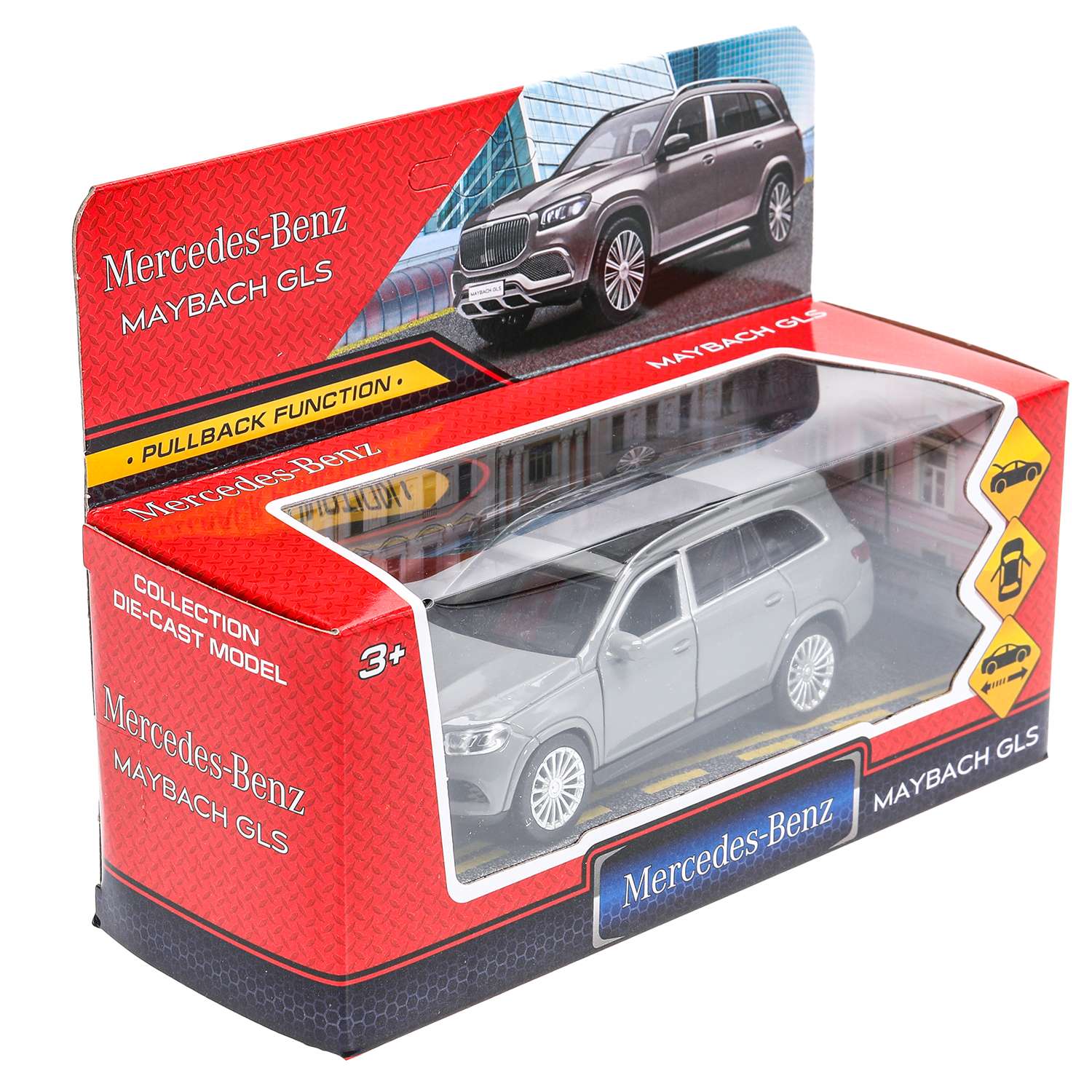 Автомобиль Huada Toys Mercedes Benz серый 384397 - фото 3