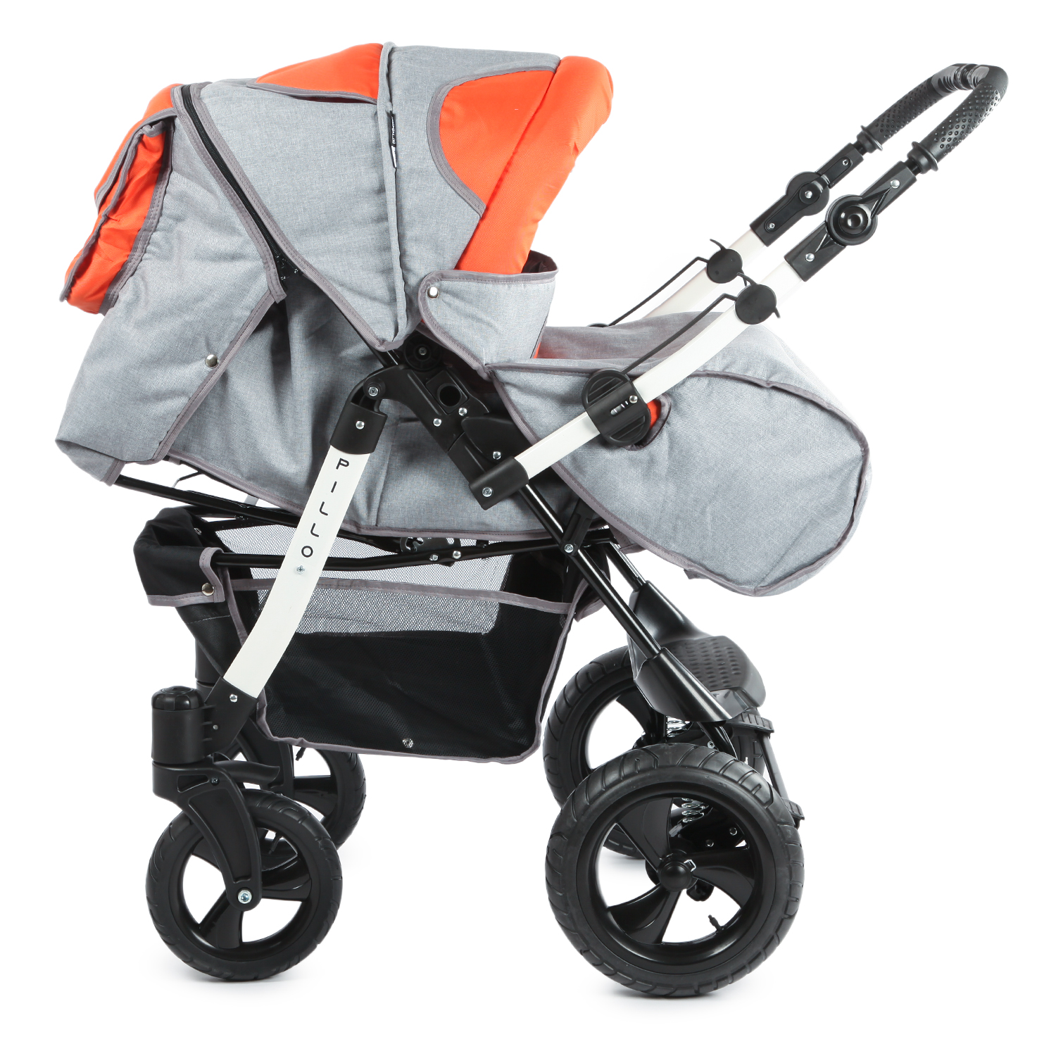 Коляска-трансформер Babyton Pillo OX Grey-Orange