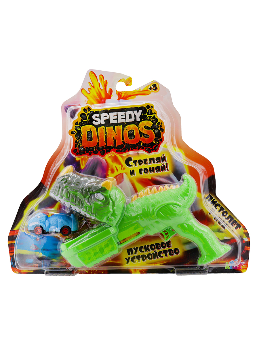 Игровой набор Speedy Dinos скоростные динозавры зеленый K02SPD003-2 - фото 3