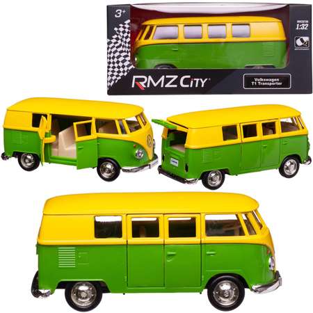 Автобус Uni-Fortune Volkswagen Samba bus Transporter 1:32 желтый