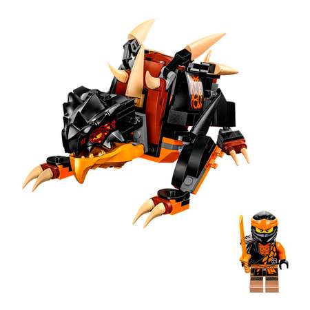 Конструктор детский LEGO Ninjago Земляной дракон ЭВО Коула