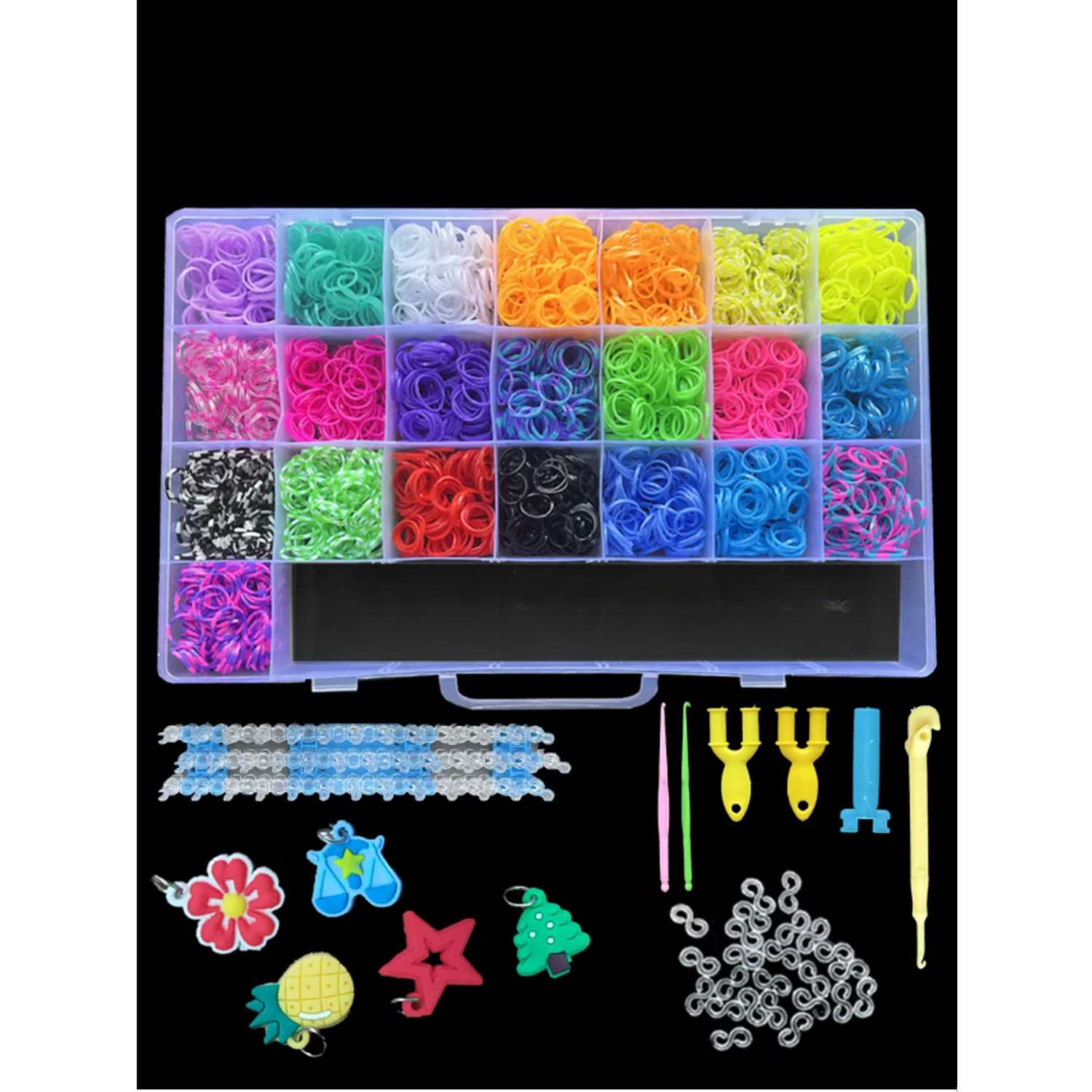 Набор резинок Color Kit для плетения браслетов 4000 шт - фото 1