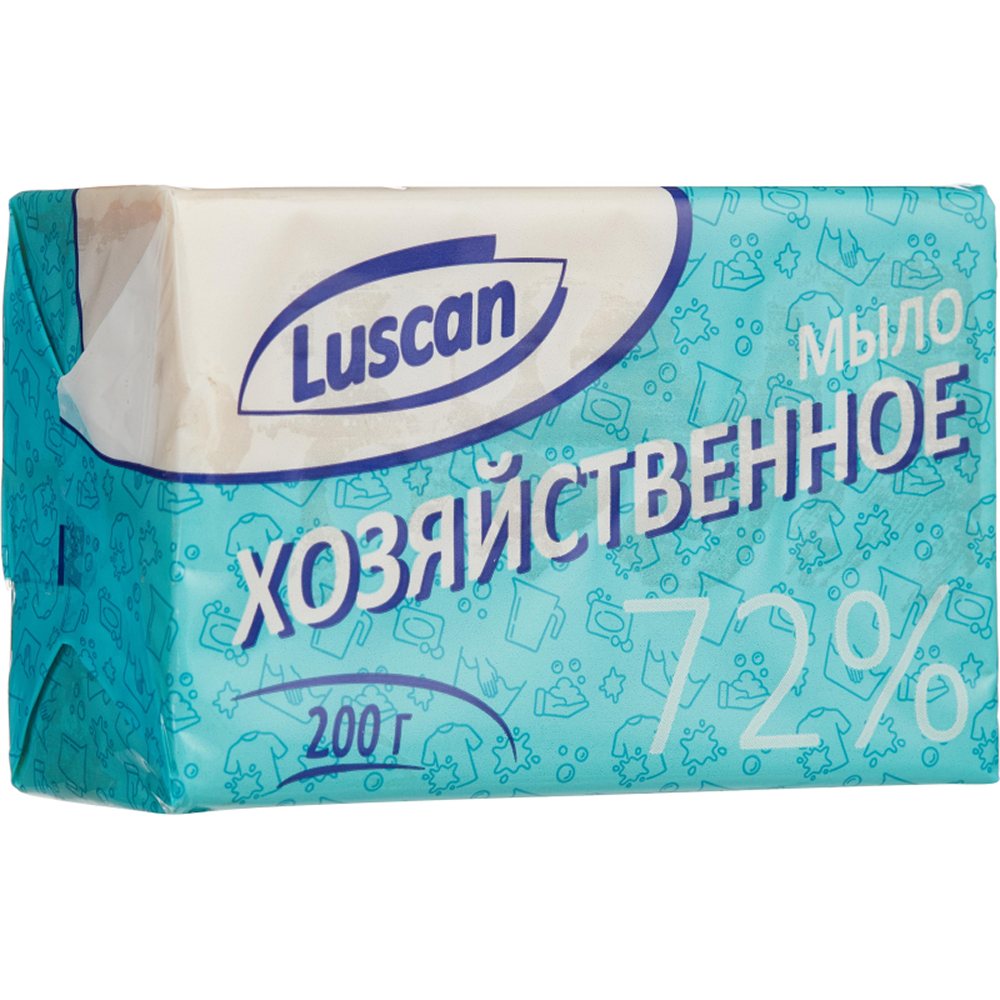 Мыло хозяйственное Luscan 72% в обертке 200 г 4 штуки - фото 2