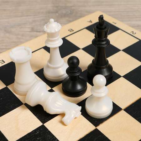 Настольная игра Sima-Land 2в1 «Лучший« шахматы шашки король h 7.2 см пешка h 4 см поле 29х29 см