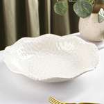 Тарелка Sima-Land керамическая десертная «Воздушность» 500 мл d=23 см цвет белый