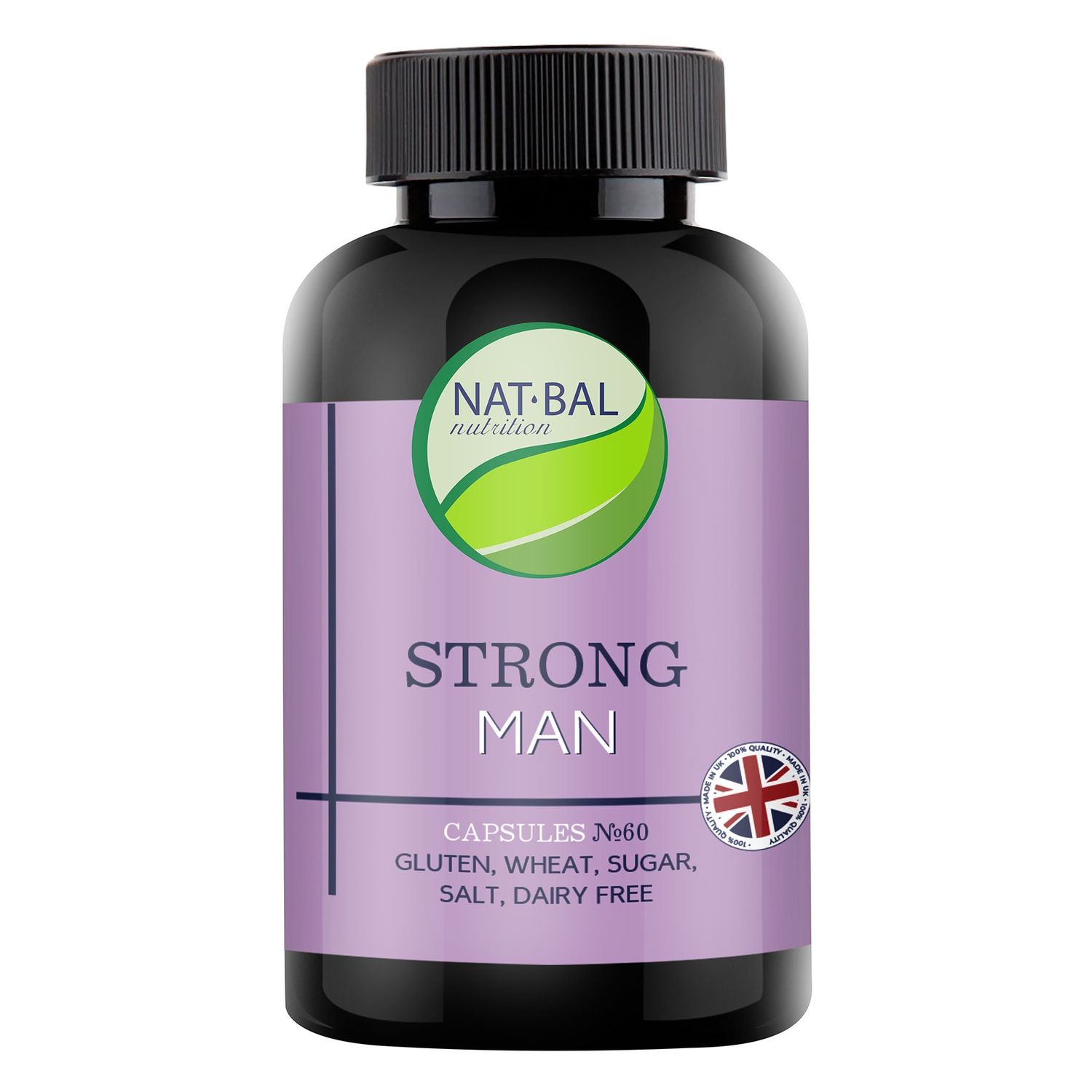 Биологически активная добавка Nat Bal nutrition Strong man 60капсул - фото 1