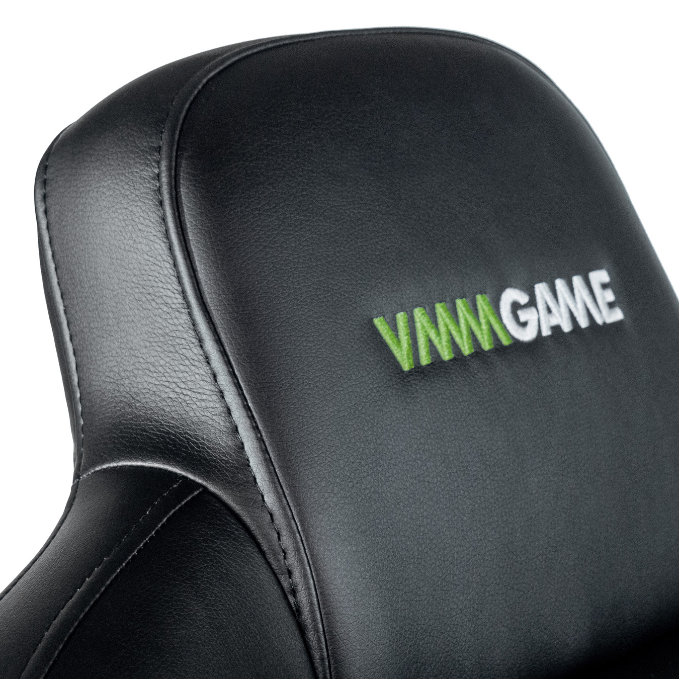 Кресло компьютерное VMMGAME UNIT кожа Черно - черный - фото 8