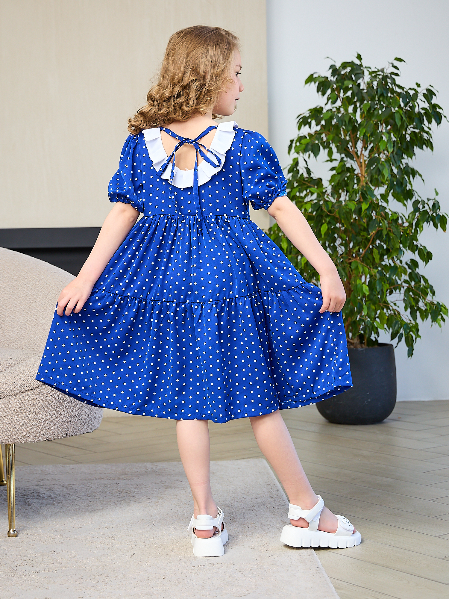 Платье Mil Art kids 1902201543DRESS-GOROX-BLUE - фото 3