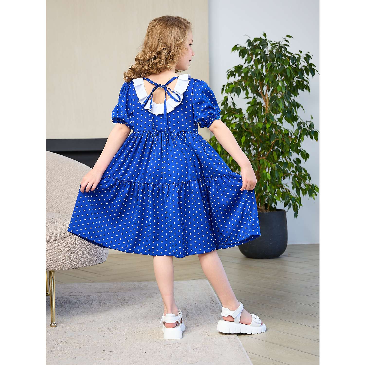 Платье Mil Art kids 1902201543DRESS-GOROX-BLUE - фото 2