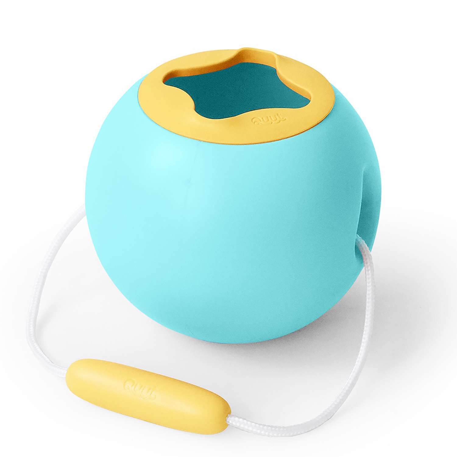 Ведёрко для воды QUUT Mini Ballo Винтажный синий + жёлтый камень - фото 1