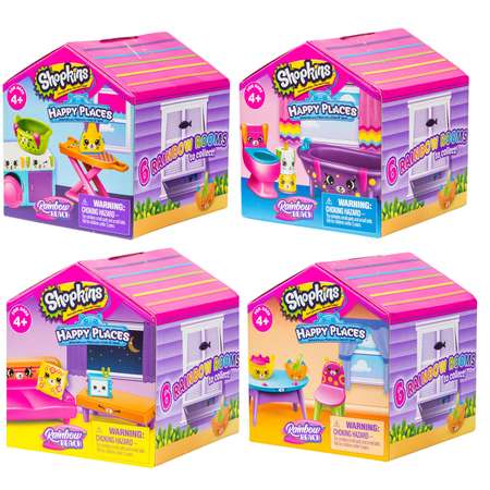 Набор Happy Places Shopkins (Happy Places) Радужные комнаты в непрозрачной упаковке (Сюрприз) 56982