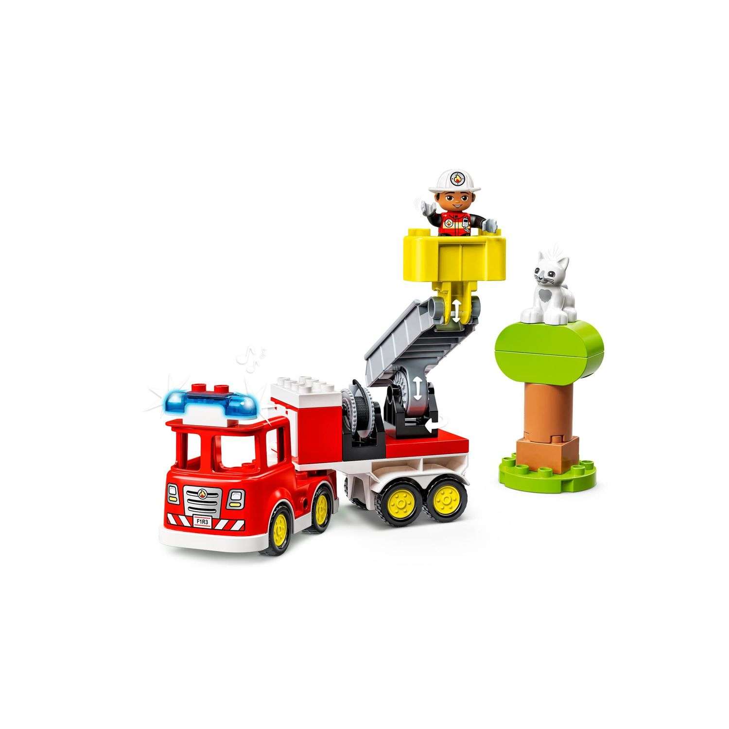 Конструктор LEGO DUPLO Пожарная машина с мигалкой 10969 - фото 3