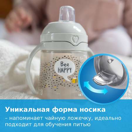 Чашка Lovi Buddy Bear 150мл с 6месяцев Серый